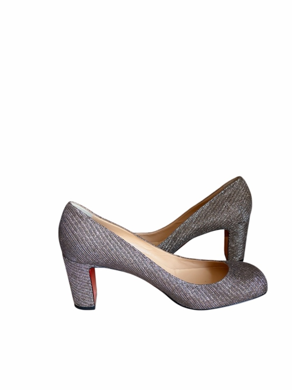 Christian Louboutin Cadrilla Glitter chain heels RETAIL 995 - Picture 6 of 9
